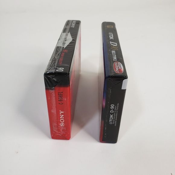 2 New Sealed Sony Hi Fi  TDK D90 Blank Audio Cassette Tapes Normal Bias 90 min - Picture 3 of 6